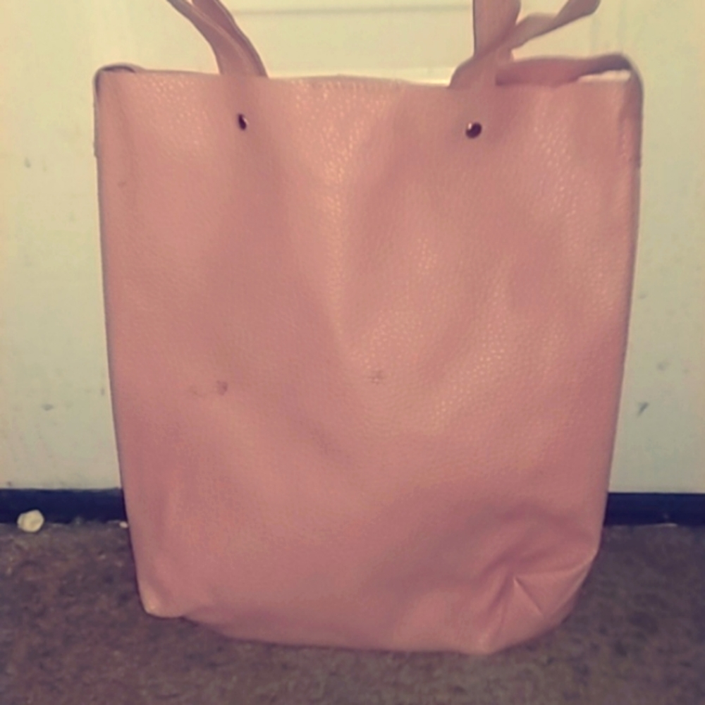 Pink clip in handbag purse